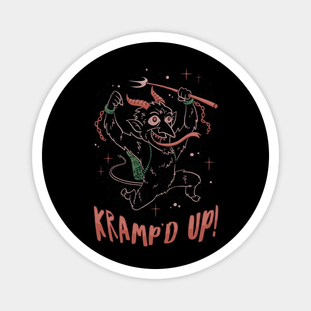 Kramped Up Krampus Magnet by dumbshirts